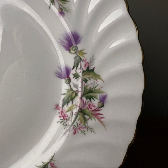 Thistle Bone China Platter Queen Anne Lochinvar Pattern Scottish Plate Server - Picture 7 of 8
